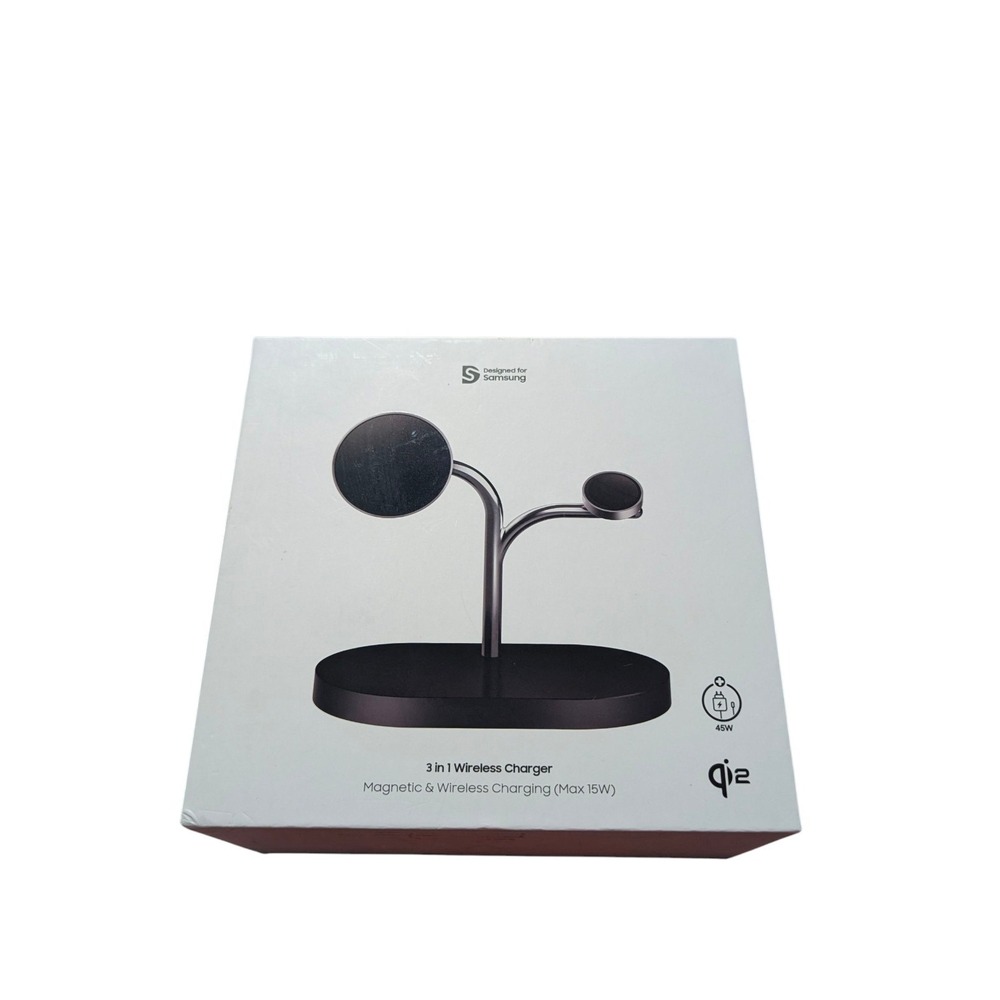 BbU Samsung 3-in-1 Wireless Magnetic Charging Station For S25 Or Later Used